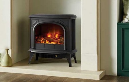 Gazco Huntingdon 40 Elektrisch Mat Zwart